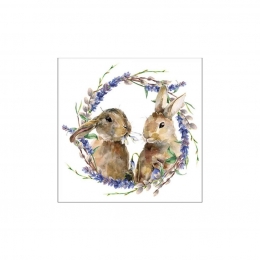  Rabbit Wreath húsvéti Szalvéta